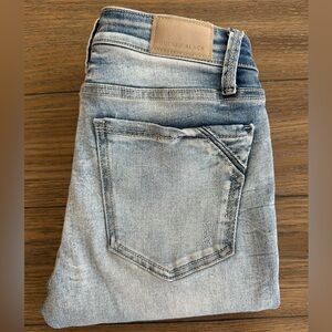 Buckle Black Ankle Skinny Jeans Size 25 Gently Worn